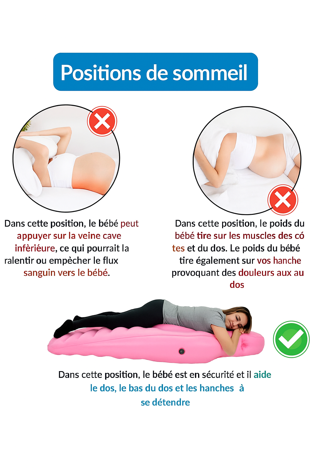 Dormez enfin sur le ventre pendant votre grossesse – sans douleur